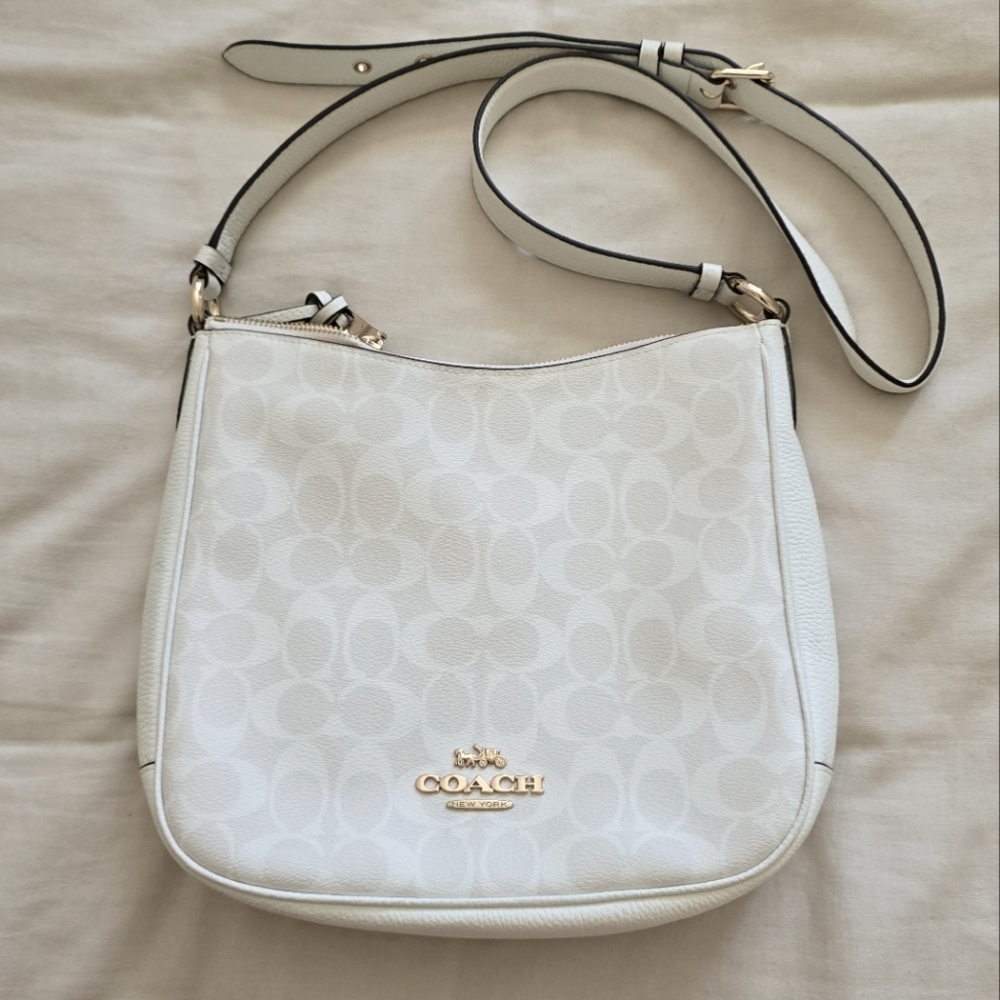 Coach White ELLIE FILE Handbag